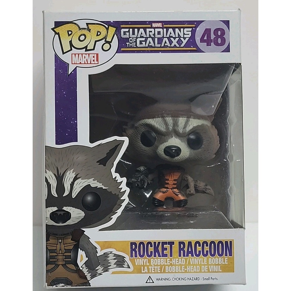 Funko Pop! Marvel Guardians Of The Galaxy Rocket Raccoon #48 Vinyl Figure *Read*